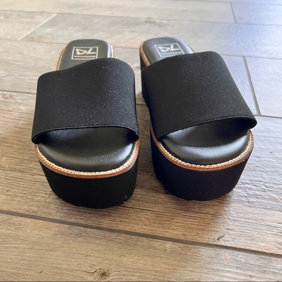 NBW DIRTY LAUNDRY Black Platform Heels size 6 - Picture 6 of 8